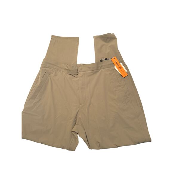 NWT Rag & Bone Nylon/Spandex Pants Tan/Green Back Elastic Drawstring Size XL - Picture 2 of 7